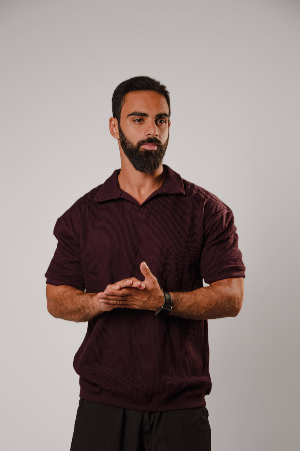 Open Collar Polo