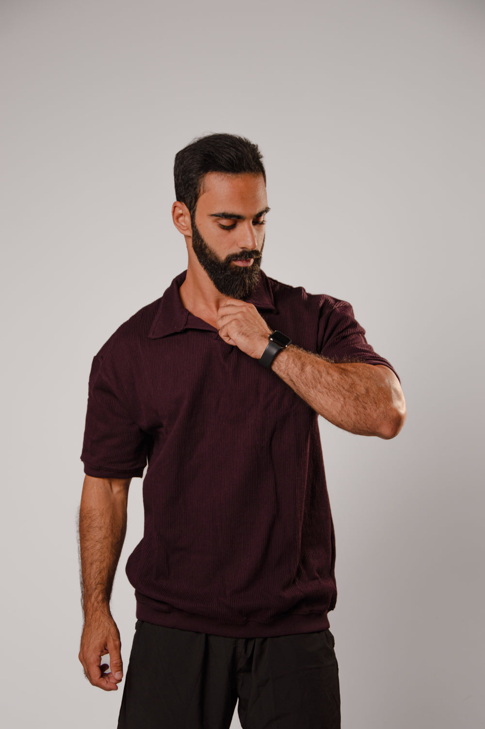 Open Collar Polo
