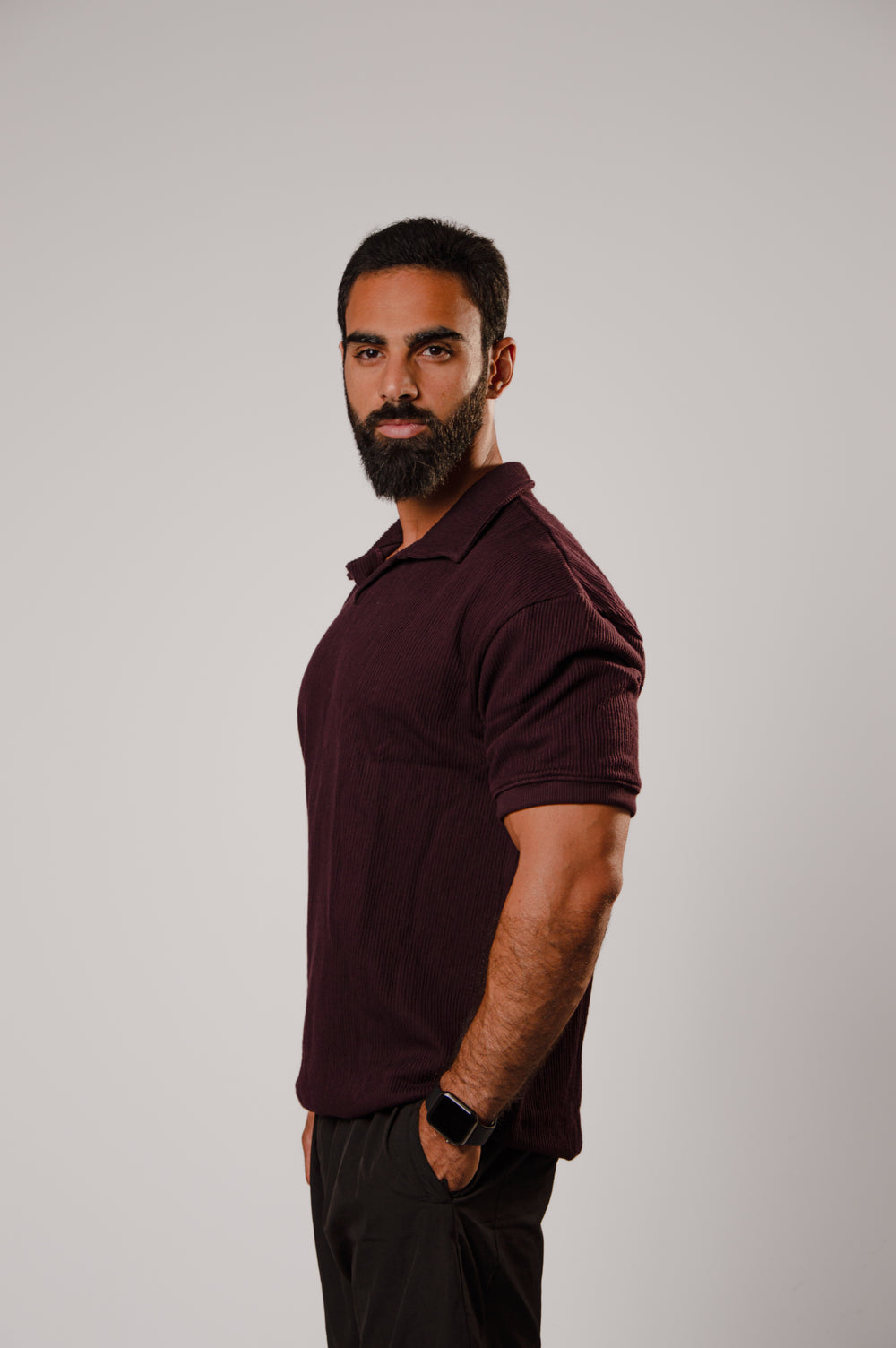 Open Collar Polo