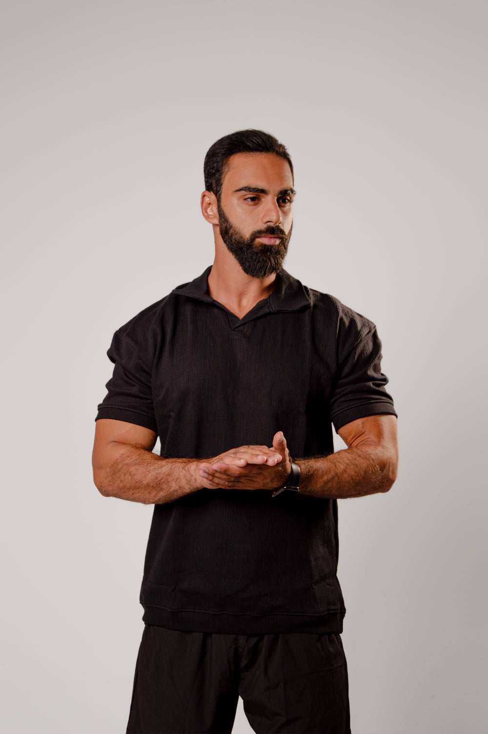 Open Collar Polo
