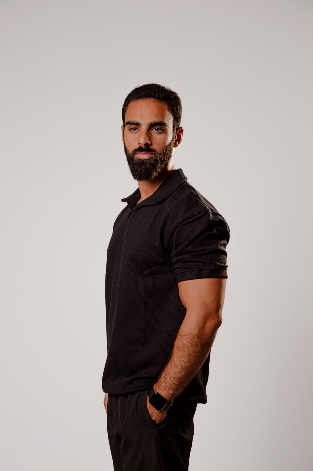 Open Collar Polo